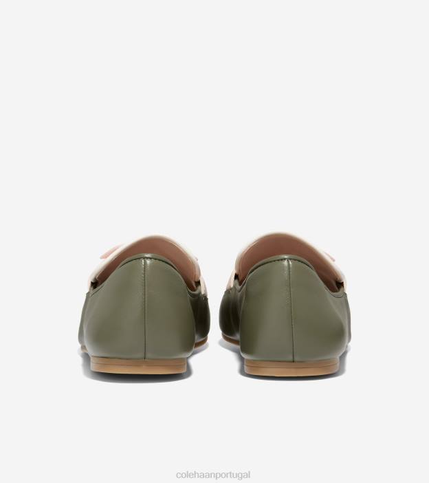 folha de chá-garça-água-de-rosas calçados 8Z8F138 mulheres Cole Haan mocassim york bow - Image 3