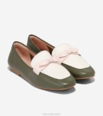 folha de chá-garça-água-de-rosas calçados 8Z8F138 mulheres Cole Haan mocassim york bow - Image 5