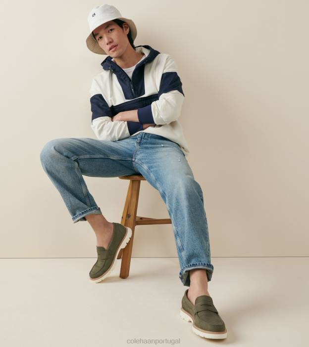 folha de chá garça calçados 8Z8F374 homens Cole Haan penny loafer clássico americano - Image 2