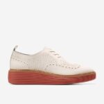 garça-cinábrio calçados 8Z8F167 mulheres Cole Haan originalgrand platform wingtip oxford
