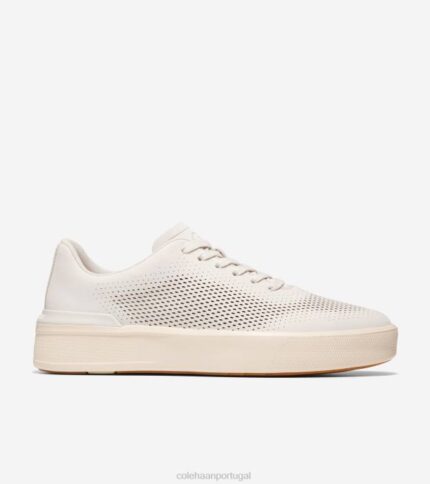 goma de marfim de bétula prateada calçados 8Z8F481 homens Cole Haan sapatilha laser grandpro crew