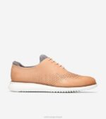 horizonte de marfim bronzeado branqueado calçados 8Z8F267 homens Cole Haan 2.zerogrand laser ponta de asa oxford