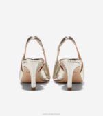 impressão de círculo de ouro calçados 8Z8F151 mulheres Cole Haan bomba sling back vandam - Image 3