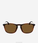 impressão de tartaruga acessórios 8Z8F583 homens Cole Haan óculos de sol quadrados retrô