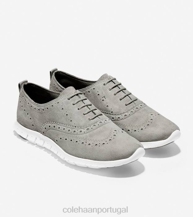ironstone camurça-óptica branca calçados 8Z8F155 mulheres Cole Haan zerogrand ponta de asa oxford - Image 5
