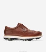 madeira de marfim calçados 8Z8F482 homens Cole Haan sapato de golfe original grand tour