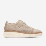 malha de centeio em ponto de marfim calçados 8Z8F218 mulheres Cole Haan originalgrand platform wingtip oxford
