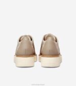 malha de centeio em ponto de marfim calçados 8Z8F218 mulheres Cole Haan originalgrand platform wingtip oxford - Image 3