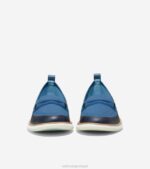 malha ótica branca em malha azul calçados 8Z8F133 mulheres Cole Haan 4. mocassim zerogrand - Image 2