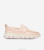 marfim-água-rosa branqueada calçados 8Z8F20 mulheres Cole Haan 4. sapato de barco de regata zerogrand