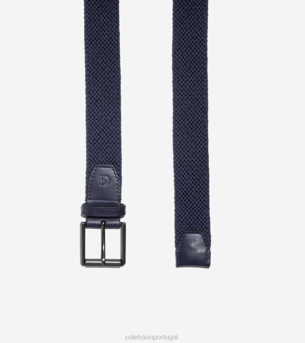 marinha acessórios 8Z8F570 homens Cole Haan Cinto de cordão elástico tubular de 35 mm - Image 2
