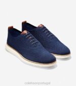 marinho costurado marfim calçados 8Z8F391 homens Cole Haan originalgrand wingtip oxford - Image 3