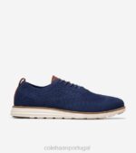marinho costurado marfim calçados 8Z8F391 homens Cole Haan originalgrand wingtip oxford - Image 5