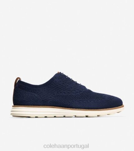 marinho costurado marfim calçados 8Z8F391 homens Cole Haan originalgrand wingtip oxford