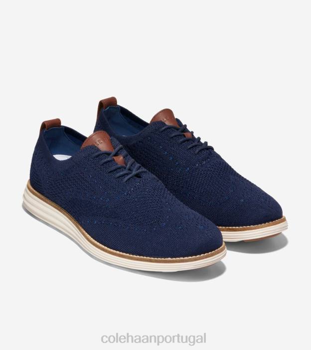 marinho costurado marfim calçados 8Z8F391 homens Cole Haan originalgrand wingtip oxford - Image 9