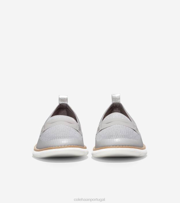 microchip-silver-white stitchlite calçados 8Z8F132 mulheres Cole Haan 4. mocassim zerogrand - Image 2