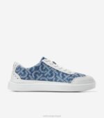 monograma jeans jacquard calçados 8Z8F36 mulheres Cole Haan Tênis bico fino em canvas grandpro rally