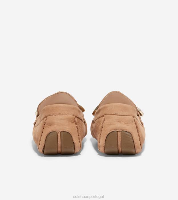 nubuck bege bétula calçados 8Z8F73 mulheres Cole Haan Evelyn Bow driver - Image 3