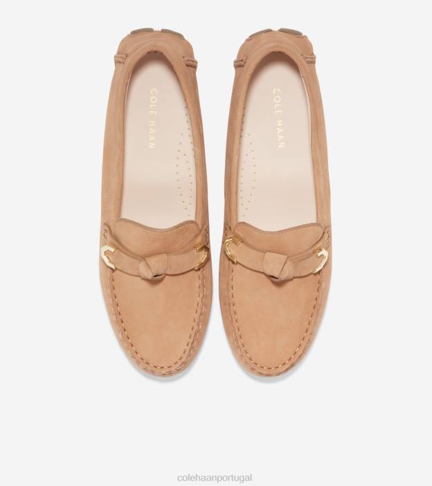 nubuck bege bétula calçados 8Z8F73 mulheres Cole Haan Evelyn Bow driver - Image 4