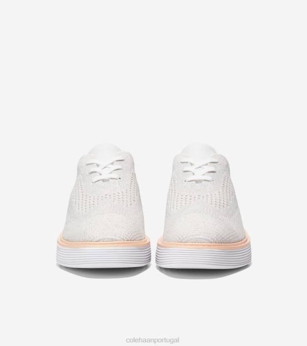 nuvem ótica branco-metálica em ponto de prata nimbus calçados 8Z8F215 mulheres Cole Haan originalgrand platform wingtip oxford - Image 3