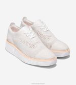 nuvem ótica branco-metálica em ponto de prata nimbus calçados 8Z8F215 mulheres Cole Haan originalgrand platform wingtip oxford - Image 5