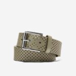 óleo verde acessórios 8Z8F576 homens Cole Haan Cinto color block perfurado de 35 mm