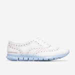 óptico branco-oxford azul calçados 8Z8F153 mulheres Cole Haan zerogrand ponta de asa oxford