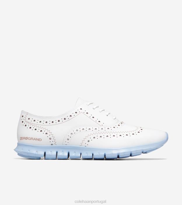 óptico branco-oxford azul calçados 8Z8F153 mulheres Cole Haan zerogrand ponta de asa oxford - Image 1