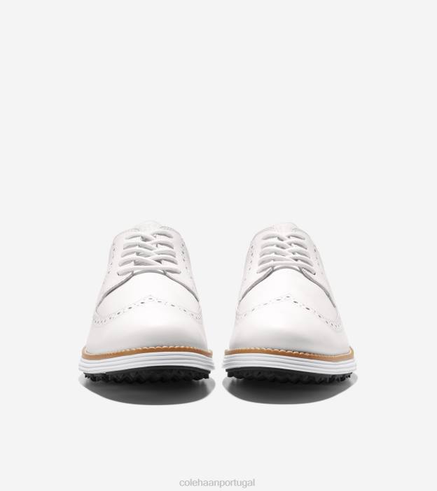 ótico branco natural calçados 8Z8F408 homens Cole Haan sapato de golfe original grande - Image 2