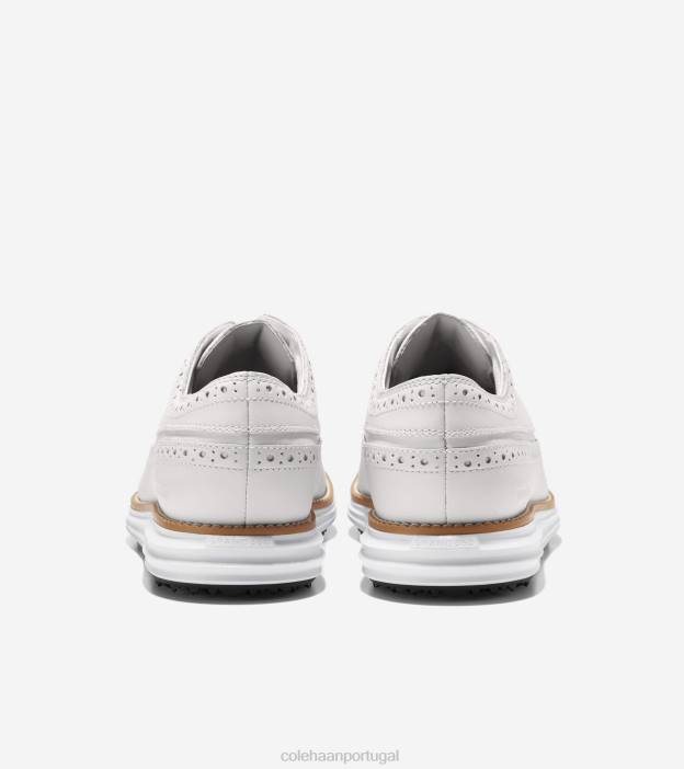 ótico branco natural calçados 8Z8F408 homens Cole Haan sapato de golfe original grande - Image 3