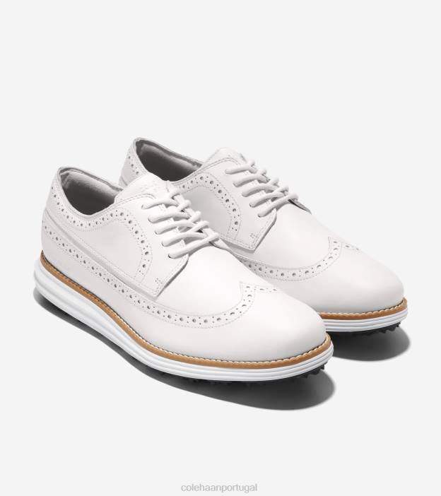 ótico branco natural calçados 8Z8F408 homens Cole Haan sapato de golfe original grande - Image 5