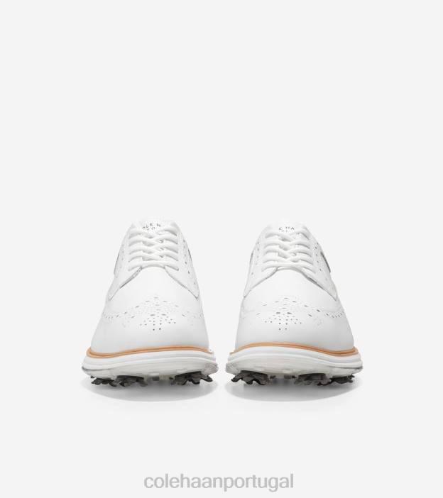 ótico branco natural calçados 8Z8F483 homens Cole Haan sapato de golfe original grand tour - Image 2