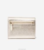 ouro acessórios 8Z8F489 mulheres Cole Haan carteira em madeira com três dobras - Image 2