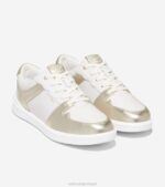 ouro branco óptico metálico calçados 8Z8F205 mulheres Cole Haan tênis moderno crosscourt grande - Image 5