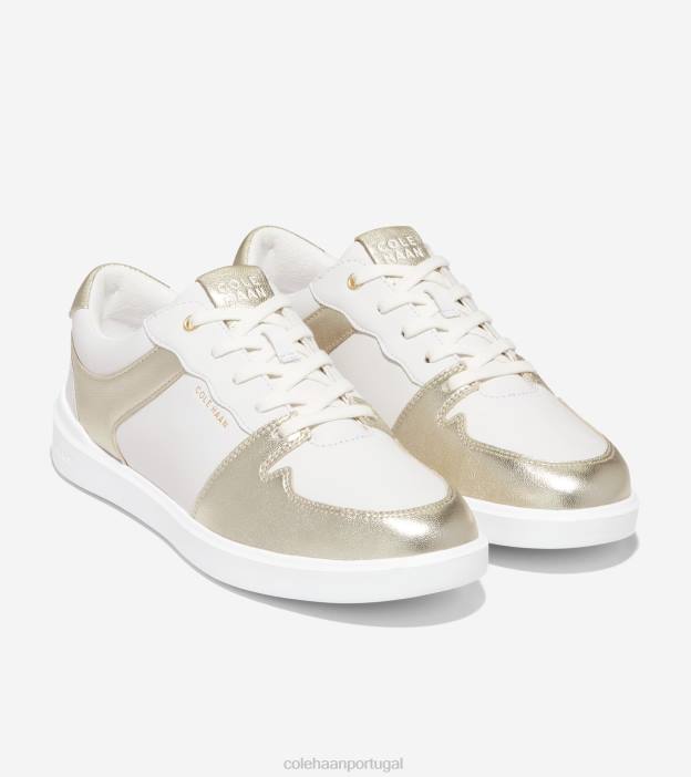 ouro branco óptico metálico calçados 8Z8F205 mulheres Cole Haan tênis moderno crosscourt grande - Image 5