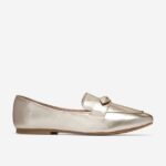 ouro calçados 8Z8F137 mulheres Cole Haan mocassim york bow