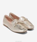 ouro calçados 8Z8F137 mulheres Cole Haan mocassim york bow - Image 5