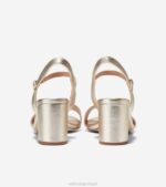 ouro calçados 8Z8F74 mulheres Cole Haan sandália salto bloco josie - Image 3