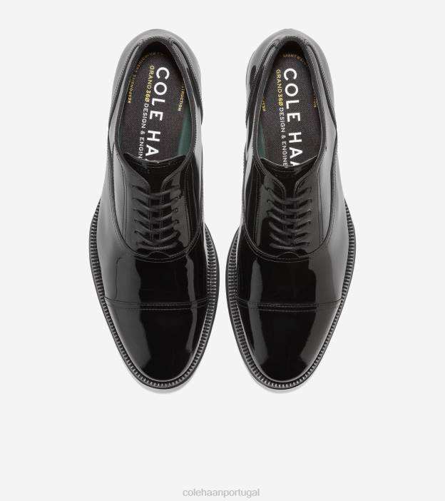 patente preta calçados 8Z8F402 homens Cole Haan clássicos modernos cap toe oxford - Image 5