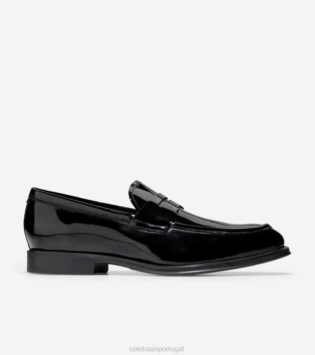 patente_preta_calcados_8z8f448_homens_cole_haan_mocassim_classico_moderno.jpg patente preta calçados 8Z8F448 homens Cole Haan mocassim clássico moderno - Image 1