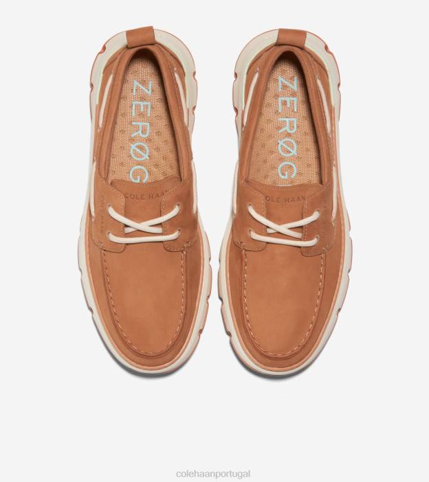 pecan-marfim calçados 8Z8F21 mulheres Cole Haan 4. sapato de barco de regata zerogrand - Image 4