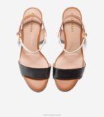 pecan-marfim-preto calçados 8Z8F75 mulheres Cole Haan sandália salto bloco josie - Image 2