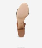 pecan-marfim-preto calçados 8Z8F75 mulheres Cole Haan sandália salto bloco josie - Image 4