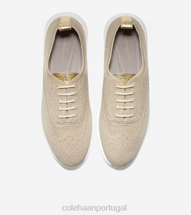 ponto de centeio-óptico branco calçados 8Z8F43 mulheres Cole Haan 2.zerogrand wingtip oxford - Image 4