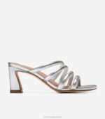 prata metálica calçados 8Z8F143 mulheres Cole Haan sandália adela