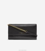 preto acessórios 8Z8F494 mulheres Cole Haan carteira em uma corrente