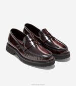 preto-bordô profundo calçados 8Z8F376 homens Cole Haan penny loafer clássico americano - Image 6