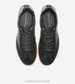 preto caído - camurça preta calçados 8Z8F456 homens Cole Haan tênis de relva grandpro - Image 4