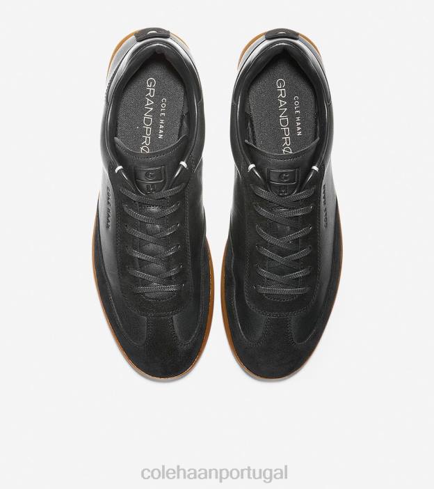 preto caído - camurça preta calçados 8Z8F456 homens Cole Haan tênis de relva grandpro - Image 4