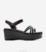 preto calçados 8Z8F115 mulheres Cole Haan cunha plana de grande ambição addison